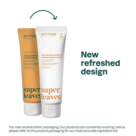 Attitude Super Leaves Conditioner Volume & Shine Soy Protein & Cranberries