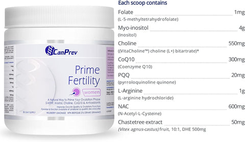 CanPrev Prime Cycle for Women Powder 276g (Formerly Prime Fertility)