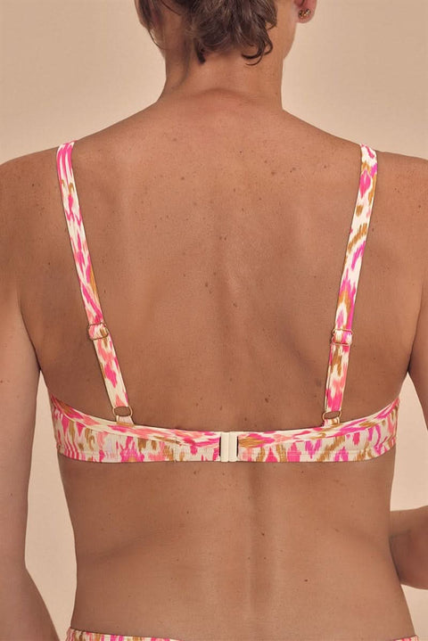 Amoena Istria Padded Wire-Free Bikini Top - Grapefruit