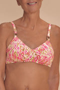 Amoena Istria Padded Wire-Free Bikini Top - Grapefruit
