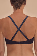 Amoena Lazio Wire-Free Bikini Top - Dark Blue