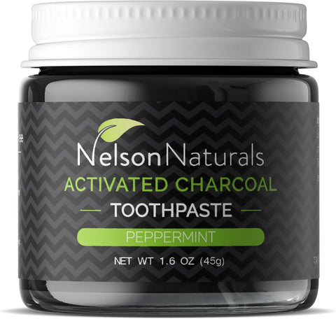 Nelson Naturals Activated Charcoal Peppermint Toothpaste