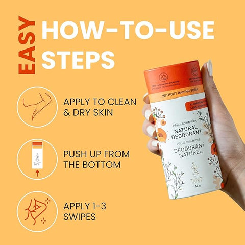 TANIT Natural Deodorant Peach Coriander 60g