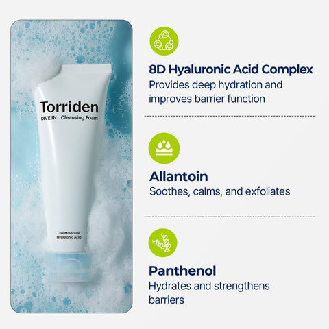 Torriden Dive-In Cleansing Foam Face Wash 150mL