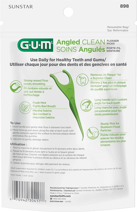 GUM Angeled Flosser X-Treme Fresh 75 Counts