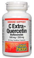 Natural Factors Immune Support C Extra + Quercetin Bioflavonoids (500mg/250mg) - YesWellness.com