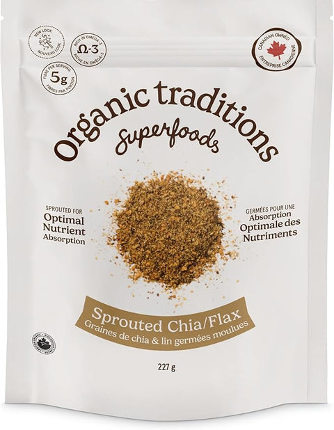 Organic Traditions Sprouted Chia and Flax Seed Powder
