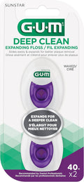 GUM Deep Clean Expanding Dental Floss 2x40M