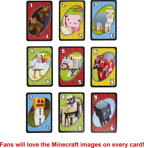 Mattel Games Minecraft Uno Collectors 112 Cards