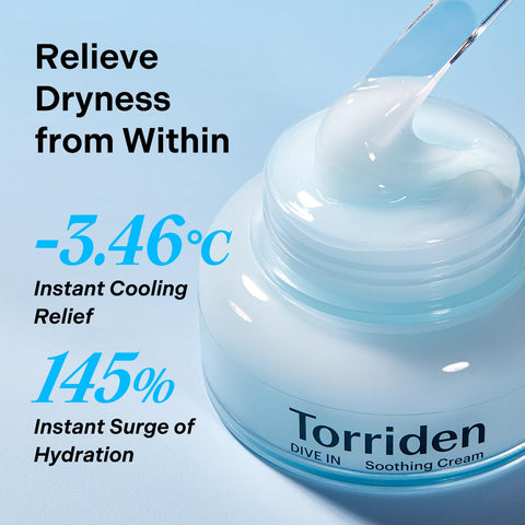 Torriden Dive-In Low Molecular Hyaluronic Acid Soothing Cream 100mL