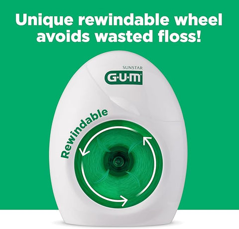 GUM Butlerweave Mint Waxed Dental Floss 165M