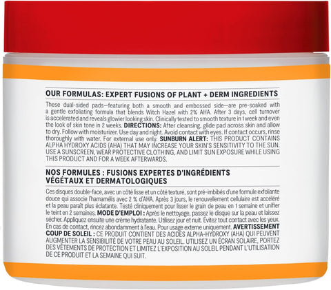 Thayers Natural Exfoliating 2% AHA Pads 60 counts