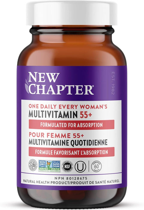 Expires April 2026 Clearance New Chapter Every Woman's One Daily 55+ Multivitamin 60 Tablets