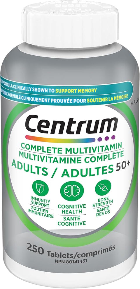 Centrum Select Essentials Adults 50 Plus Multivitamin Tablets - 250 tablets