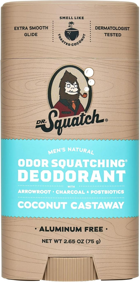 Dr. Squatch Coconut Castaway Natural Deodorant for Men 75g