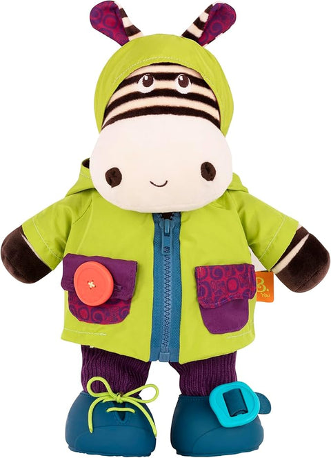 B. Toys Giggly Zippies Zeb Dress Up Plush Zebra