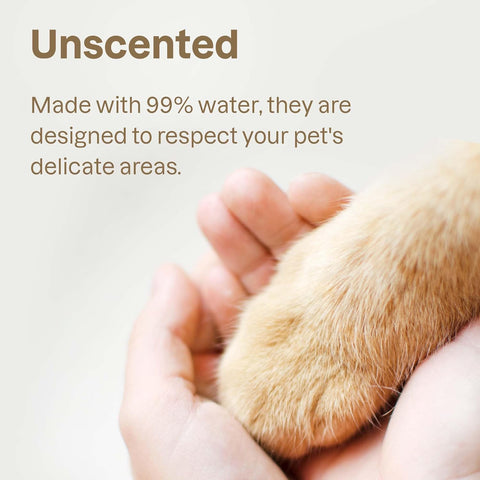 ATTITUDE Natural Pet Care Pet Grooming Wipes Unscented 72 Wipes