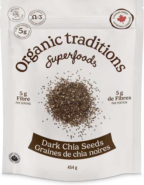 Organic Traditions Dark Chia Seeds
