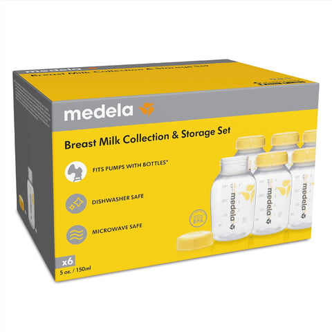 Medela Breast Milk Collection & Storage Set 6 x 150 mL Bottles