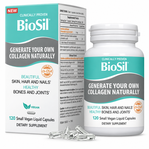 BioSil Generate Your Own Collagen Naturally for Beautiful Hair, Skin, and Nails