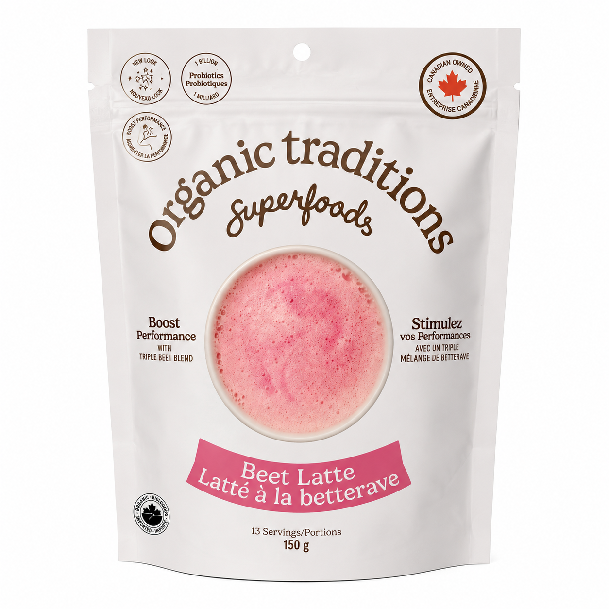 Organic Traditions Beet Latte with Fermented Beets and Probiotics 150g