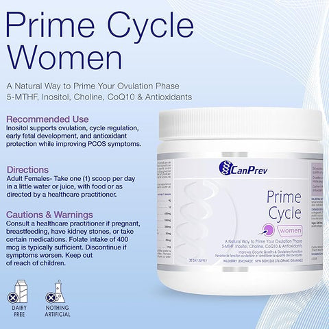 CanPrev Prime Cycle for Women Powder 276g (Formerly Prime Fertility)