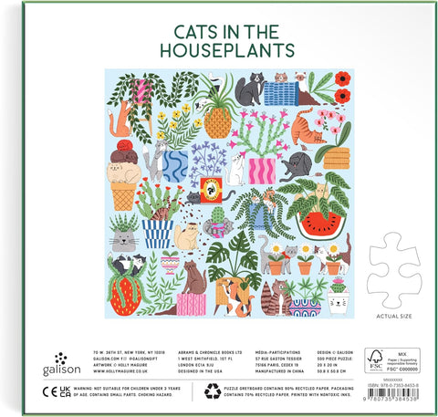 Cats in the Houseplants 500 Piece Puzzle