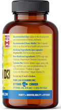 Pure Lab Vitamins Vegan Vitamin D3 2500 IU 120 Veg Capsules - Yeswellness.com