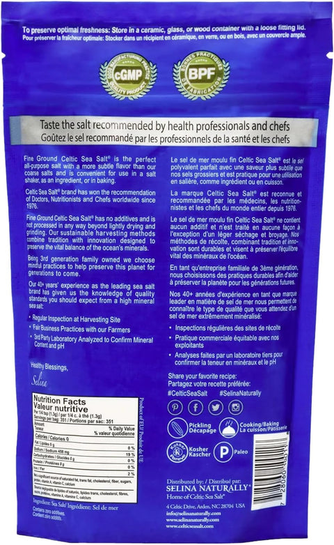 Celtic Sea Salt Fine Ground Resealable Bag