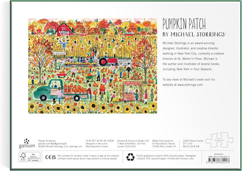 Michael Storrings Pumpkin Patch 1000 Piece Puzzle