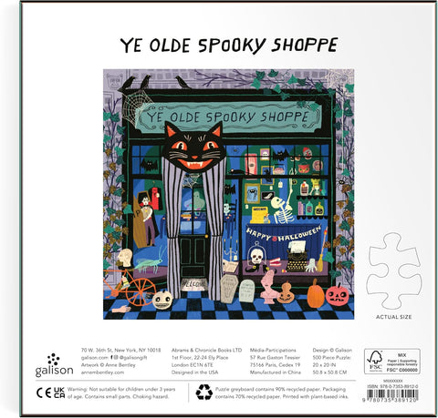 Galison Ye Olde Spooky Shoppe 500 Piece Puzzle