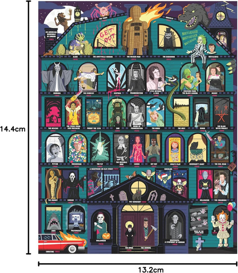 Ridley's Games 50 Must-Watch Scary Movies Bucket List 1000-piece Puzzle