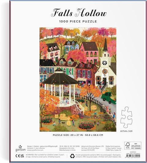 Galison Joy Laforme Falls Hollow 1000 Piece Puzzle