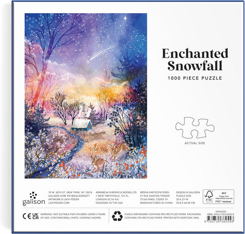 Enchanted Snowfall 1000 Piece Foil Puzzle