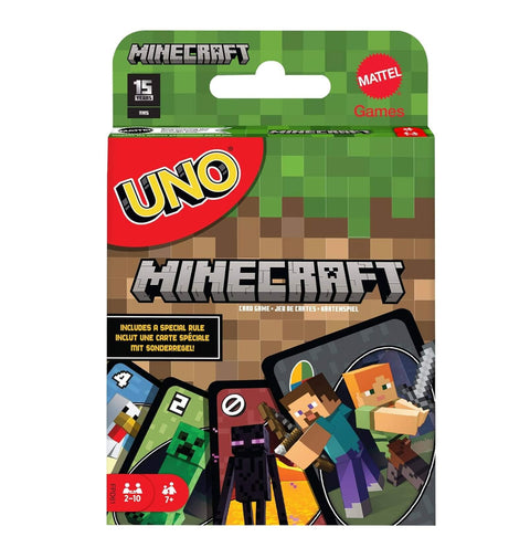 Mattel Games Minecraft Uno Collectors 112 Cards