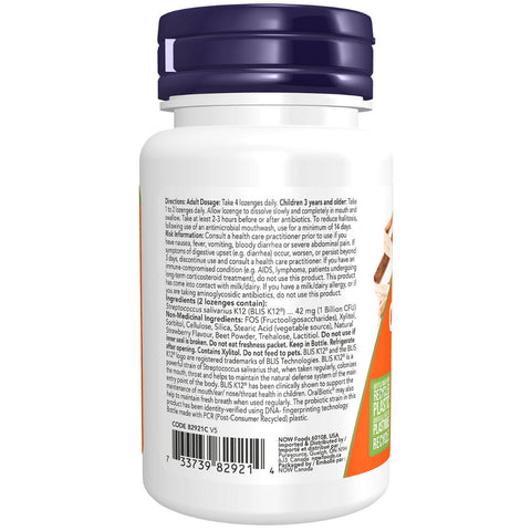 NOW OralBiotic 60 Lozenges