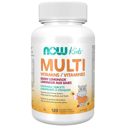 NOW Kid Multi Vitamins Berry Lemonade 120 Chewable Tablets