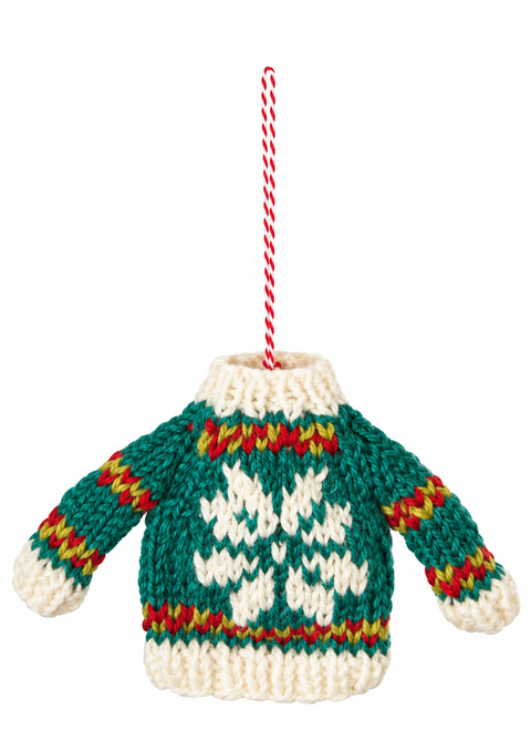 Danica Jubilee Merry Knitmas Felt Christmas Tree Ornaments
