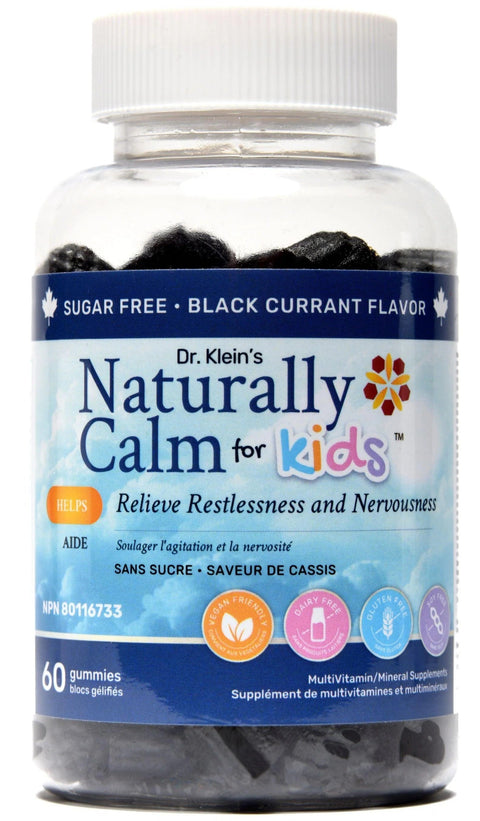 Expires March 2026 Clearance Nanton Nutraceuticals Dr. Klein's Naturally Calm for Kids 60 Gummies