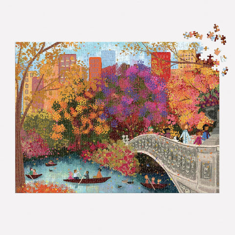 Joy Laforme Autumn on Bow Bridge 1000-Piece Puzzle