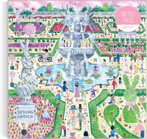 Mudpuppy Michael Storrings Spring Egg Hunt 500 Piece Puzzle