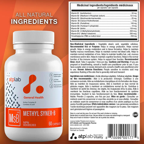 ATP Methyl Syner-B 60 Capsules
