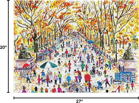 Michael Storrings Fall in Central Park 1000 Piece Puzzle