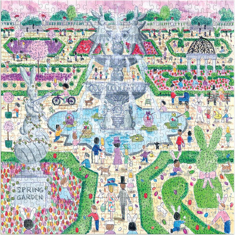 Mudpuppy Michael Storrings Spring Egg Hunt 500 Piece Puzzle