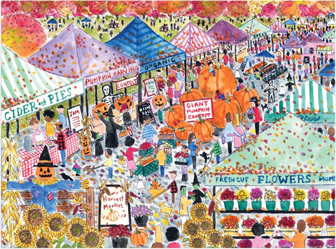 Michael Storrings Harvest Market 1000-Piece Puzzle