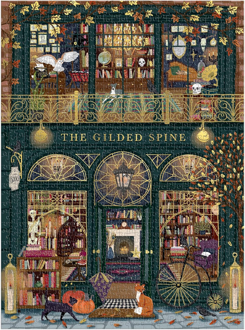 Galison The Gilded Spine 1000 Piece Foil Puzzle