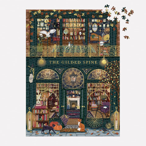 Galison The Gilded Spine 1000 Piece Foil Puzzle