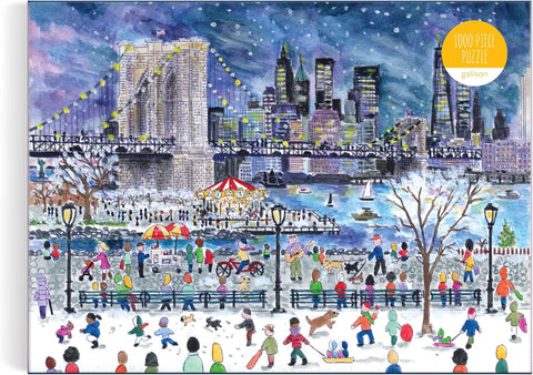 Michael Storrings Snowfall Over New York City 1000 Piece Puzzle