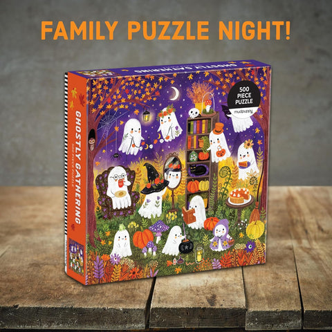 Galison Ghostly Gathering 500 Piece Family Puzzle