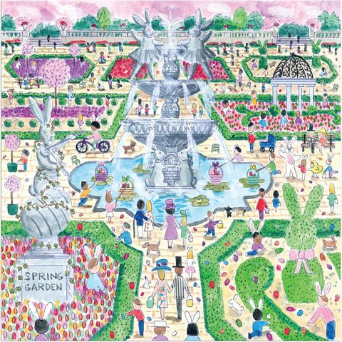 Mudpuppy Michael Storrings Spring Egg Hunt 500 Piece Puzzle